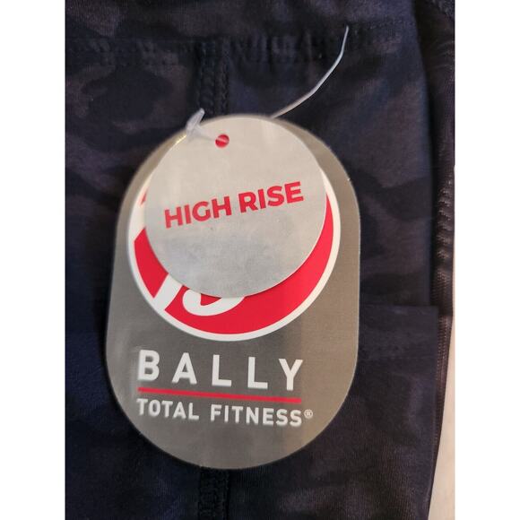 NWT BALLY MIDNIGHT BLUE MESH CAMO ANKLE LEGGINGS SIZE SMALL - Picture 5 of 7